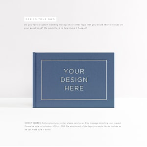 Custom Guest Book | Business Logo | Custom Wedding Logo and Wedding Monogram | Your Logo Here | Photo Booth Album | Design: Your Design Here