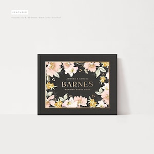 Wedding Guest Book | Floral Guestbook | Album for Wedding | Wedding Sign In Book | Guestbook Foil | Classy Simple | Design: Spring Floral