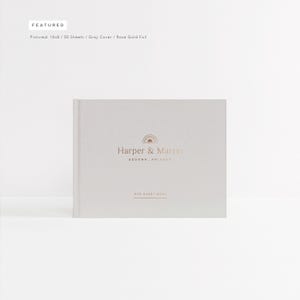 Wedding Guest Book | Gold Foil Guestbook | Album for Wedding | Wedding Sign In Book | Guestbook Foil | Lined Pages | Design: Sedona
