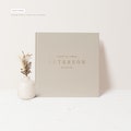 Wedding Guest Book | Neutral Guestbook | Album for Wedding | Wedding Sign In Book | Guestbook Foil | Lined Pages | Design: Chic Simplicity