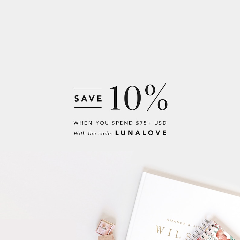Wedding Guest Book | Neutral Guestbook | Album for Wedding | Wedding Sign In Book | Guestbook Foil | Lined Pages | Design: Chic Simplicity