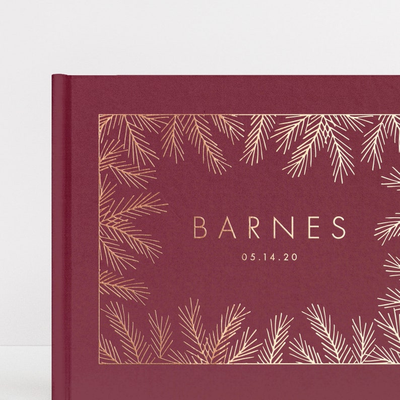 Rustic Mountain Wedding Ideas Red Hardcover Guestbook Wedding Guest Book Wedding Sign In Book Colorado Wedding Design: Evergreen