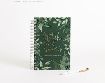 Wedding Planner | Personalized Wedding Planning Book |  Custom Bridal Shower Gift | Gift for Bride | Bridal Planner | Design: Botanical