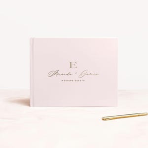 Wedding Guest Book | Formal Guestbook | Album for Wedding | Wedding Sign In Book | Guestbook Foil | Lined Pages | Design: Scripted Chic