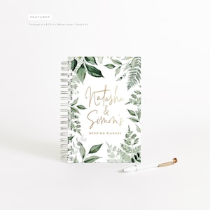 Wedding Planner | Personalized Wedding Book | Custom Bridal Shower Gift | Foil Book | Gift for Bride | Bridal Planner | Design: Botanical