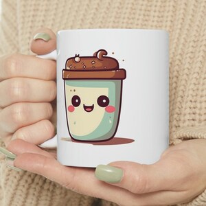 Cute Smiling Coffee Cup | Kawaii Mug