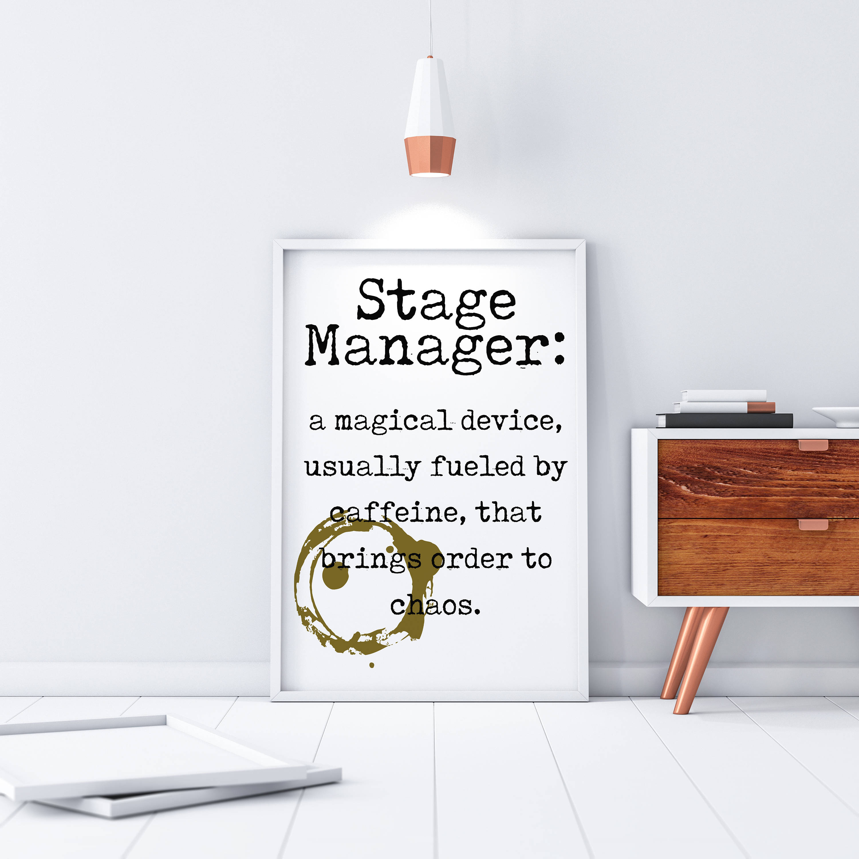 Stage Manager Definition Wall Art Printable Quote Theatre