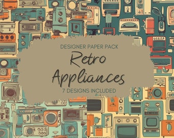 Retro Appliances Design | PNG Designs | Digital Download | Sublimation Design | Sublimation Designs | Sublimation PNG | Sublimation Download