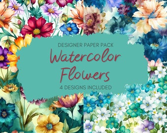 Watercolor Flowers | PNG Designs | Digital Download | Sublimation Design | Sublimation Designs | Sublimation PNG | Sublimation Download