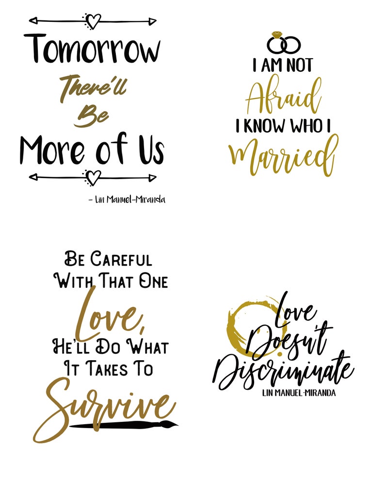 Hamilton Quotes Multipack Bundle, Printable Quote, Hamilton, Lin Manuel Miranda Quote, Hamilton Quote, A Wrinkle in Time, Instant Download image 6