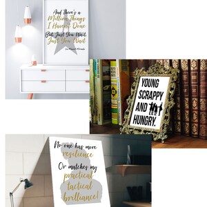 Hamilton Quotes Multipack Bundle, Printable Quote, Hamilton, Lin Manuel Miranda Quote, Hamilton Quote, A Wrinkle in Time, Instant Download image 5