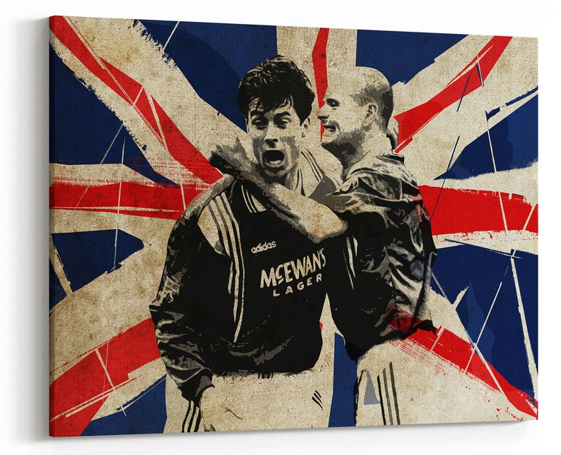 Paul Gascoigne Rangers Legend Flute Poster