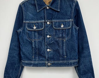 Vintage Agnes B Wool Trucker Jacket Made in France Size 2 - Etsy