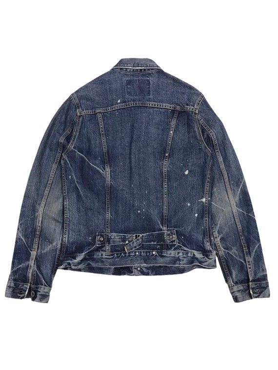 DOMINGO DMG Japan Distressed Denim Jacket Size 2 … - image 5