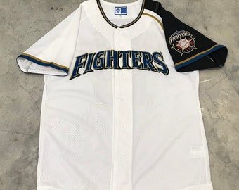 Vtg Sunaga Hokkaido Nippon Ham Fighters Jersey Player Signed size M