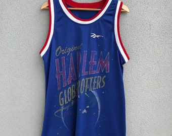 Vintage Original Harlem Globetrotters Jersey Size L Made In Usa