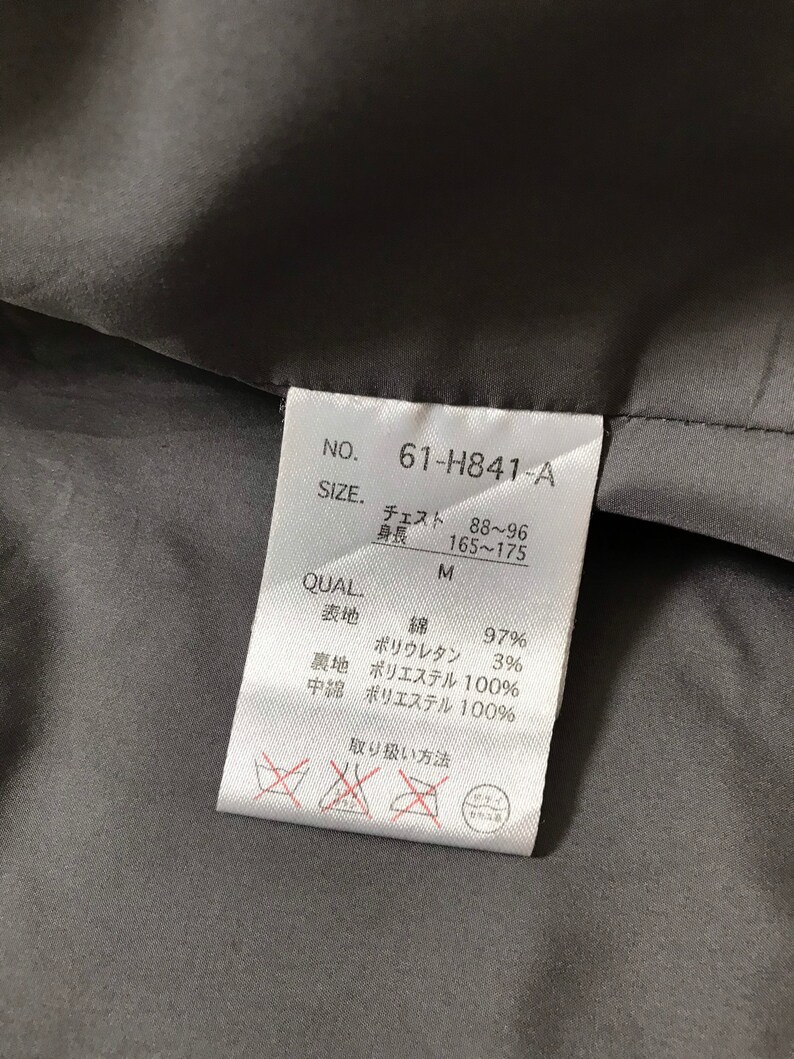 CAVARIA Japan Padded Acid Wash Denim Down Jacket Size S-M image 5