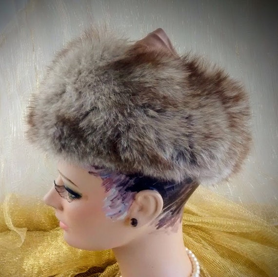 Vintage Fox Hat / Fur Hat / 1940’s Fur Hat / Unis… - image 8