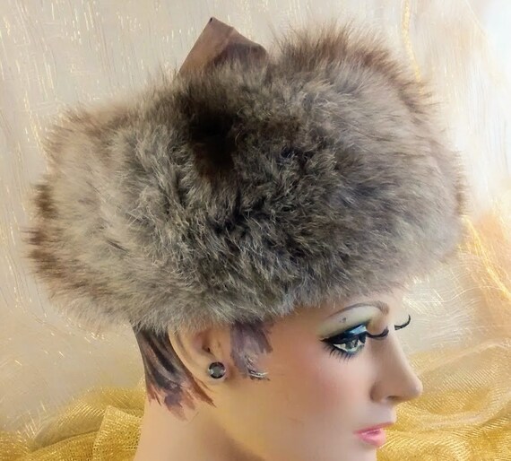 Vintage Fox Hat / Fur Hat / 1940’s Fur Hat / Unis… - image 3