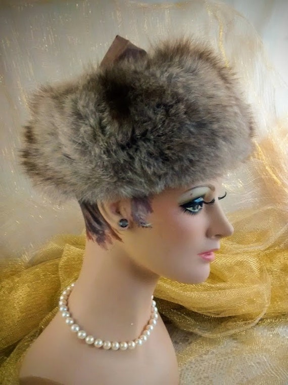 Vintage Fox Hat / Fur Hat / 1940’s Fur Hat / Unis… - image 2