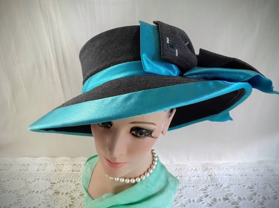 Donna Vinci Hat With Box Church Vintage 