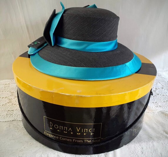 Donna Vinci Hat With Box Church Vintage 