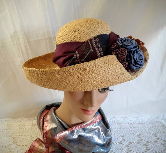 Vintage Whittall & Shon Straw Designer Hat - Etsy
