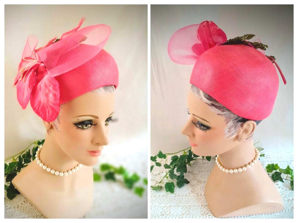 Vintage JACK Mcconnell New York Pink Designer Cloche : Haute  display picture 3