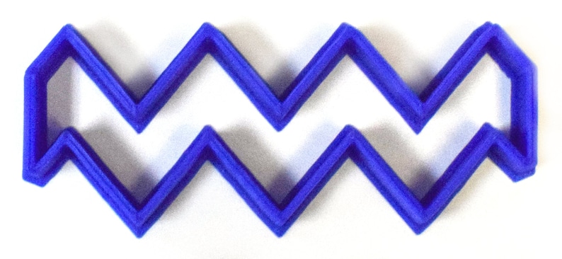 Chevron Special Occasion Fondant Stamp Cutter or Cupcake Topper Size 1.75 Made in USA FD262