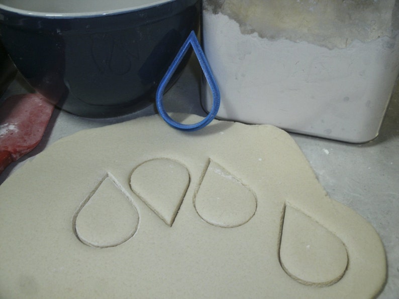 Water Cycle Cloud Raindrop Ocean Wave Set Of 3 Special Occasion Cookie Cutters Baking Tool 3D Printed Made In USA PR1107