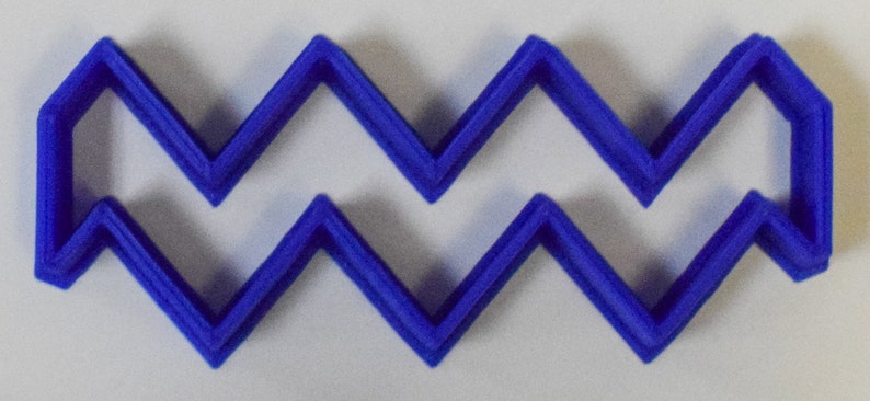 Chevron Special Occasion Fondant Stamp Cutter or Cupcake Topper Size 1.75 Made in USA FD262