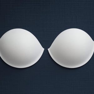 White Bra & Swimsuit Cups S M L | Replacement Foam Inserts for DIY Swimwear, Lingerie, Sports Bras, Dresses |