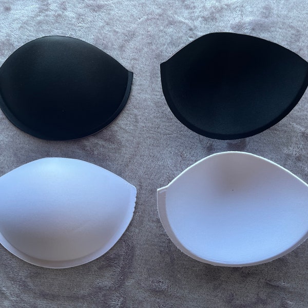 bra inserts for prom dresses Molded Bra Cups for Lingerie Balconette Double Push up Bustier Foam Bra  Inserts Pads for Wedding Dress Prom Gown Tan Sew in Bra DIY