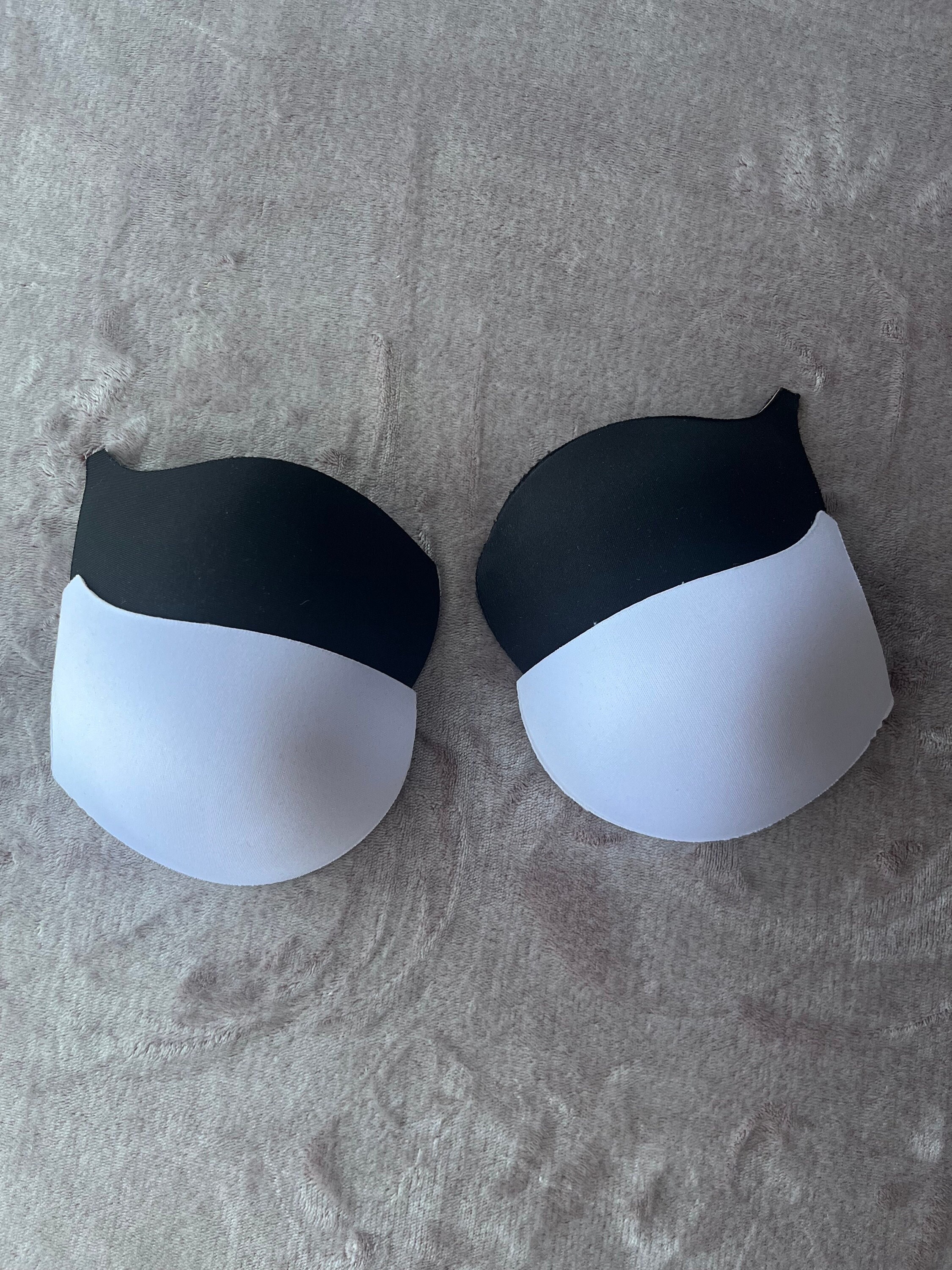 Push Up/Sew Bra Cups - White & Black Different Sizes