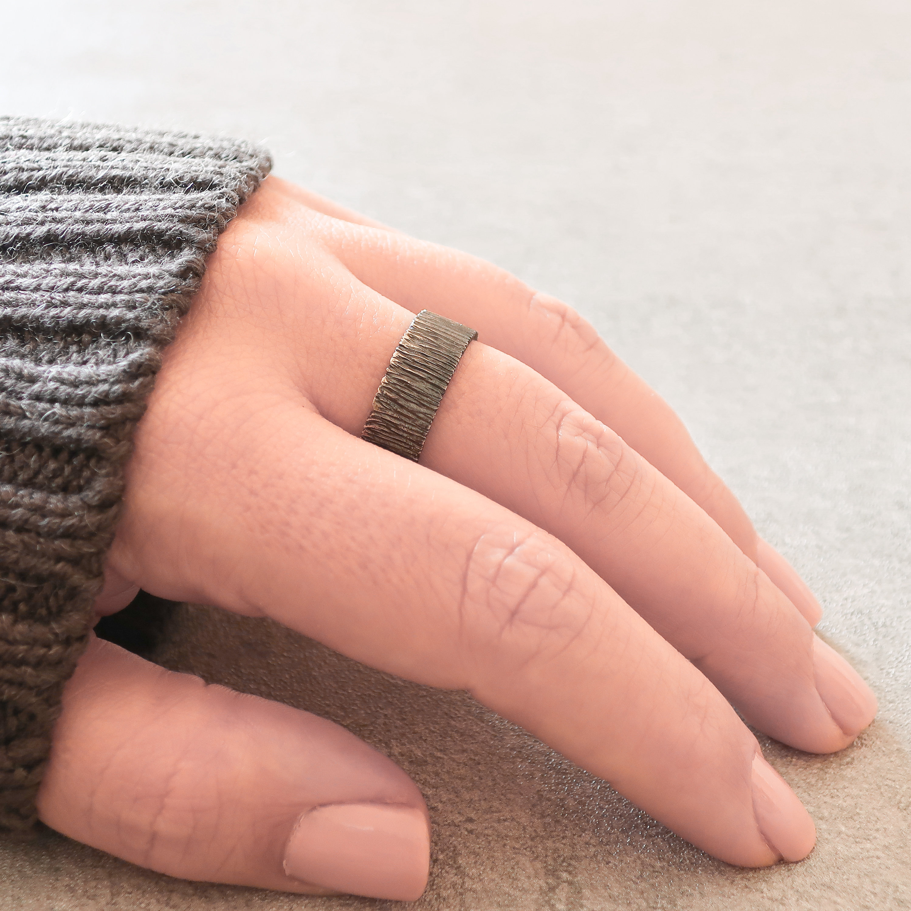 His and Hers Medieval Style Wedding Bands Silver Couples Ring Set Irish ...