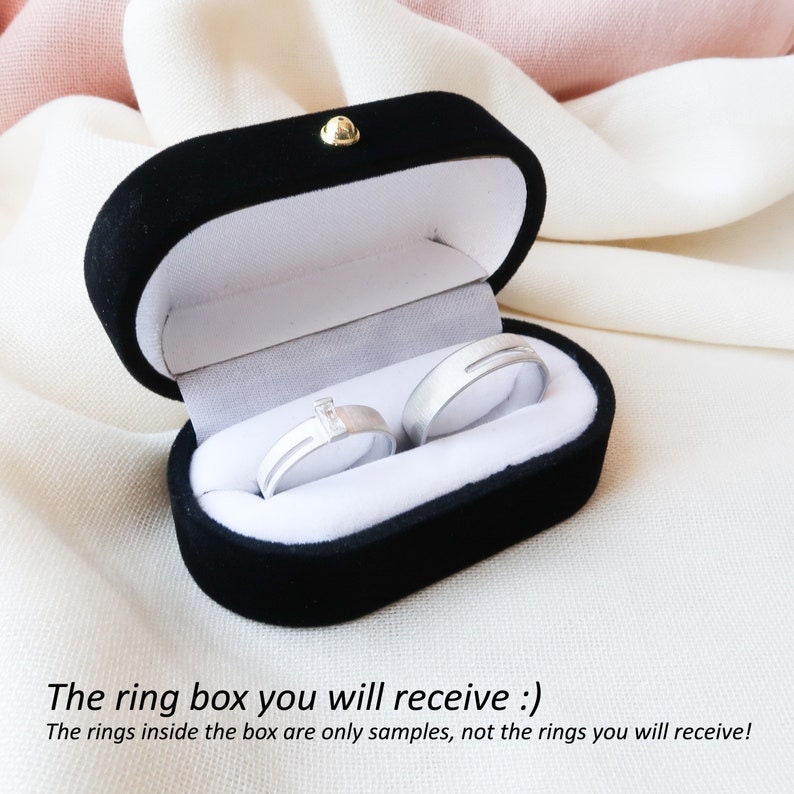 His and Hers Viking Wedding Band Set Forged Norse Wedding