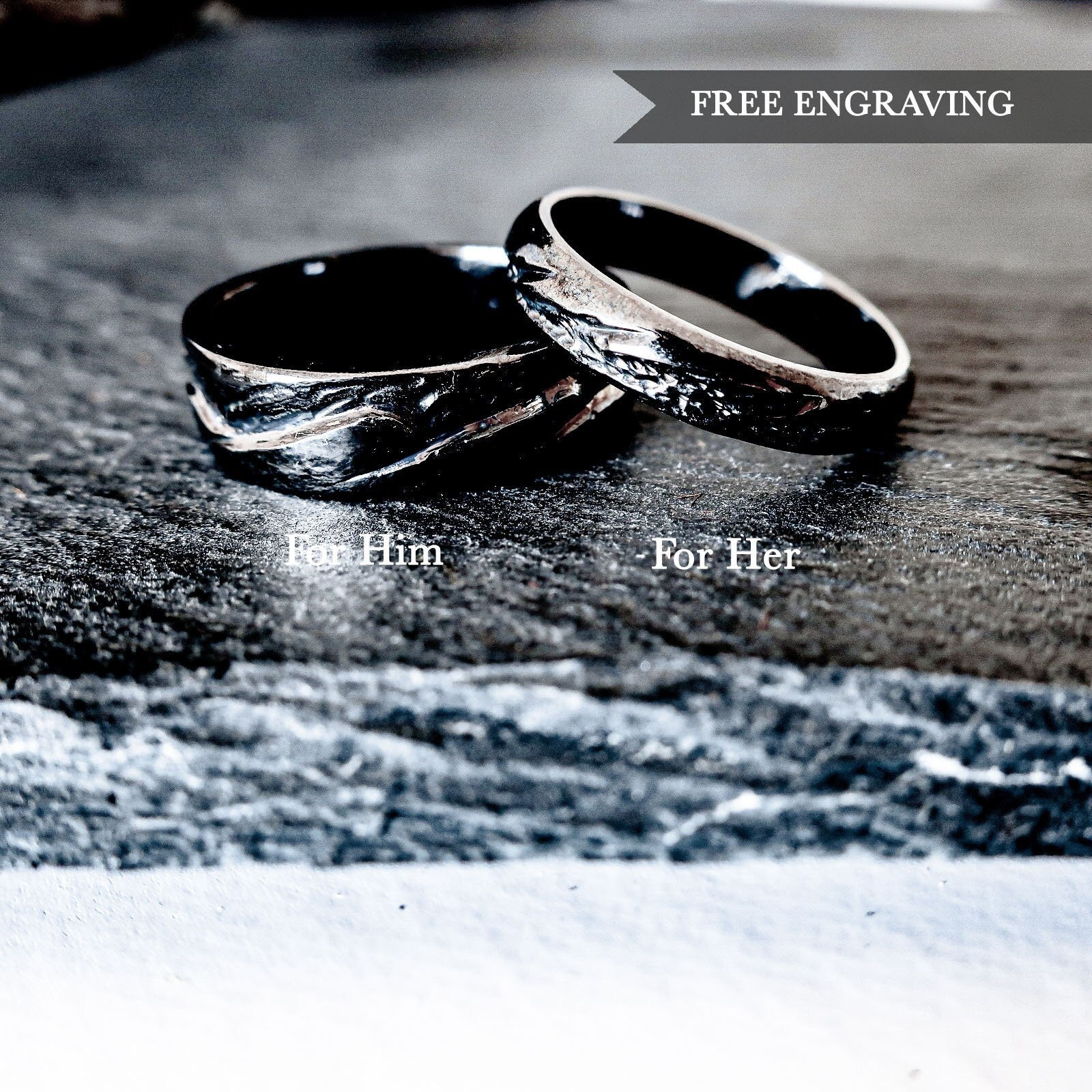 Ocean themed wedding rings deals