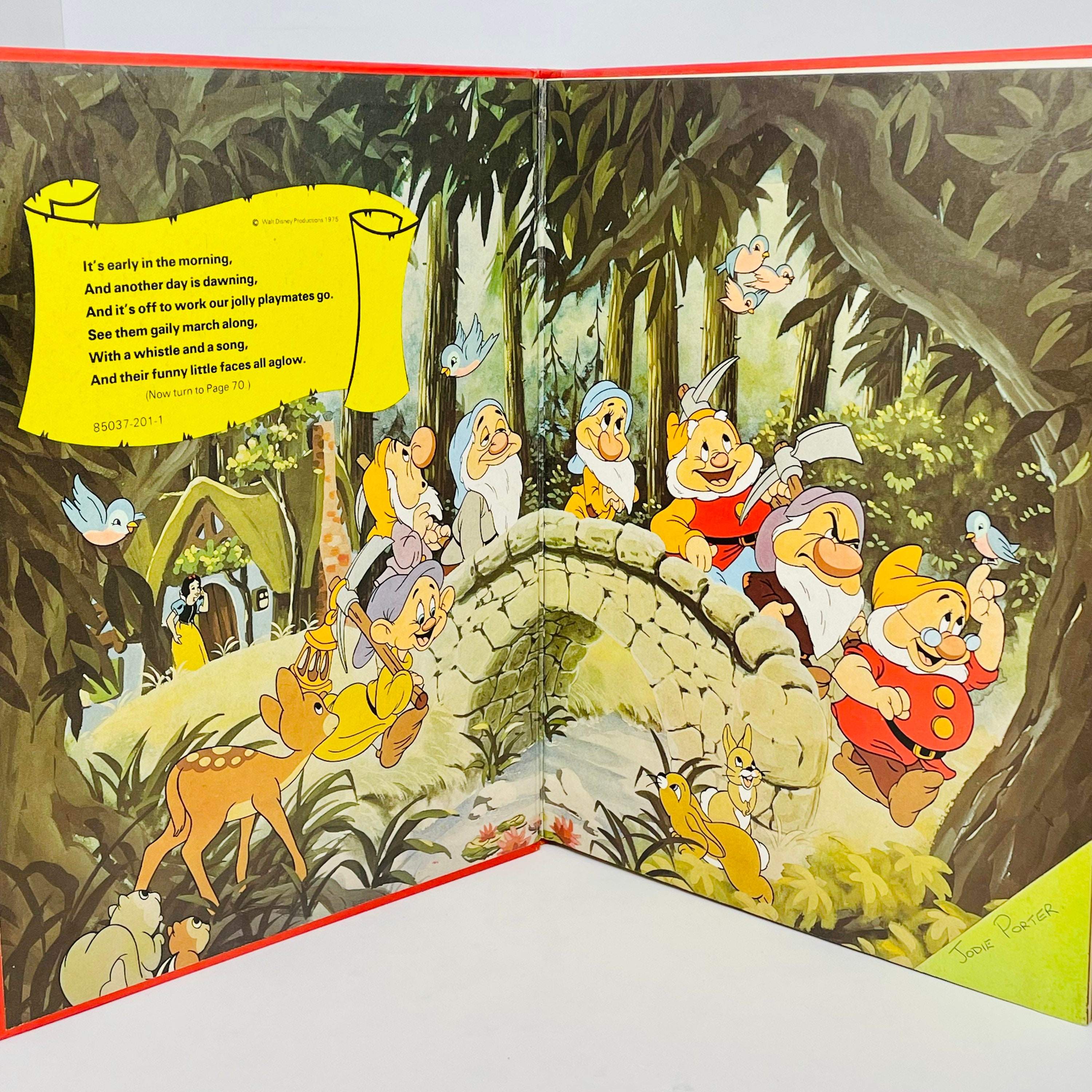 1976 Disneyland Annual Children's Hardcover Walt Disney Book
