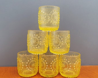 Nanny Still - Set of 6 "Grapponia" - glasses - Riihimäen Lasi - Finland - 1970s (V939-A)