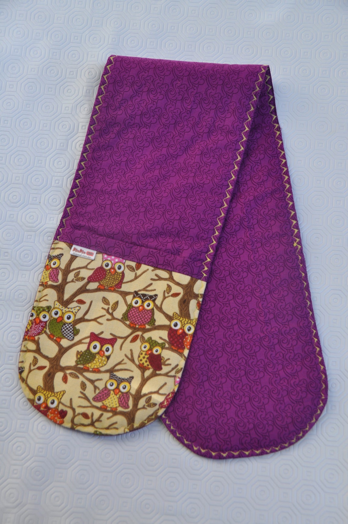 Oven Mitt Set Set of Double Pot Holders and Bowl Holder Etsy