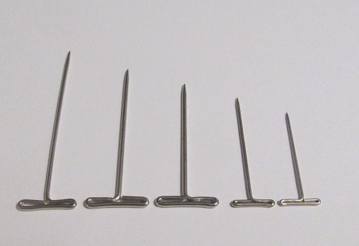 T-Pins 1 inch 100 Pcs Stainless Steel T Pins for Wigs T Shaped