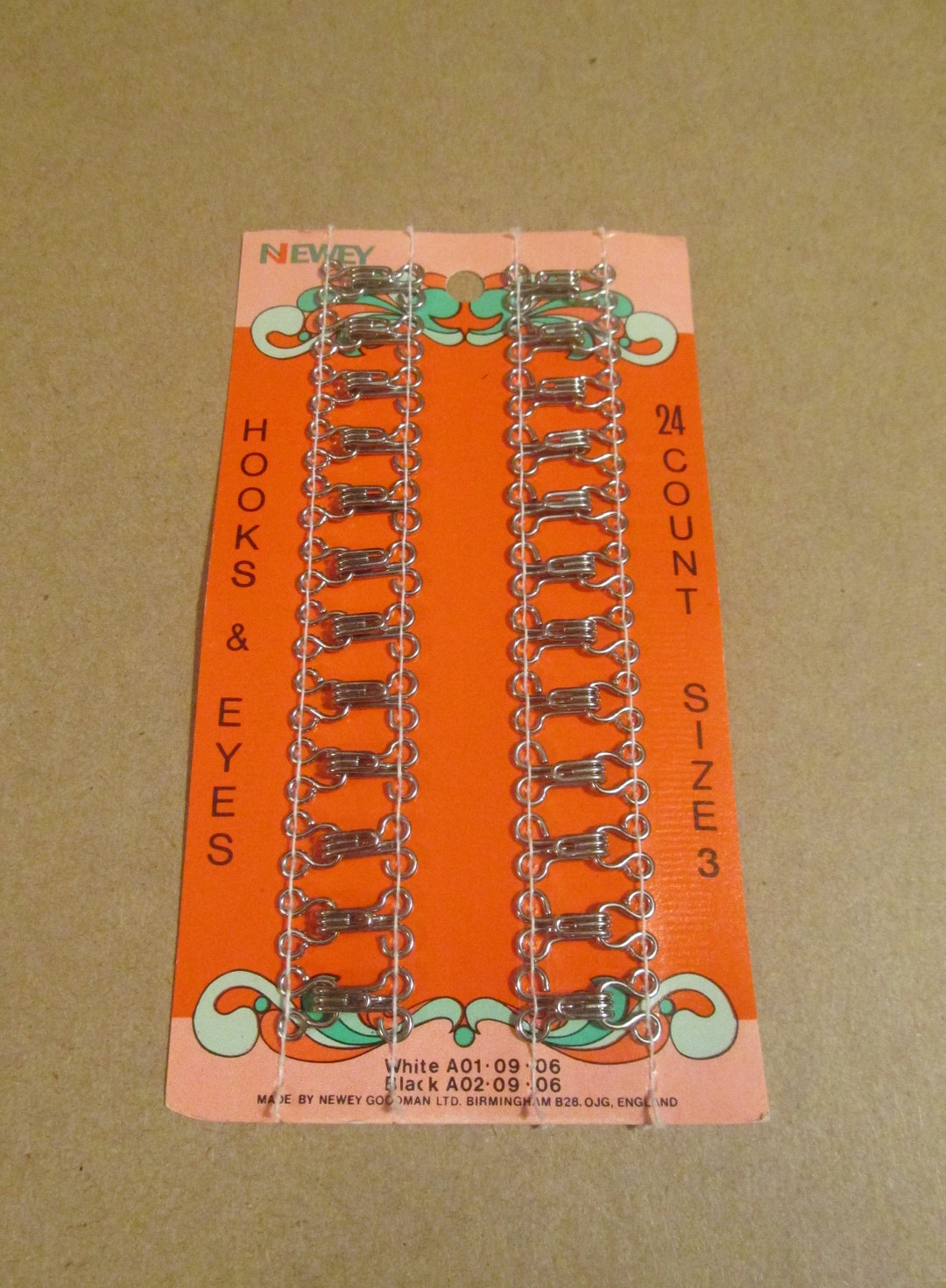 Hook and Eye Sets NEW Size 3 Sewon White/silver Set of 24, Large Hook and Eye Fastener Etsy