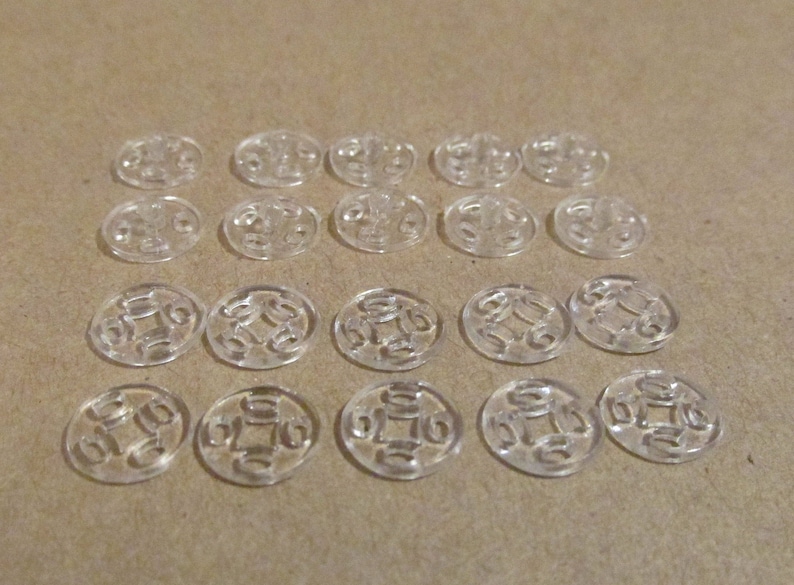 Plastic Snap Fasteners Clear Black or White 10 Sets NEW Etsy