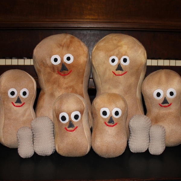 Peanut Stuffed Toy Fleece Peanuts tan & Mini Stuffed Waffle Peanuts