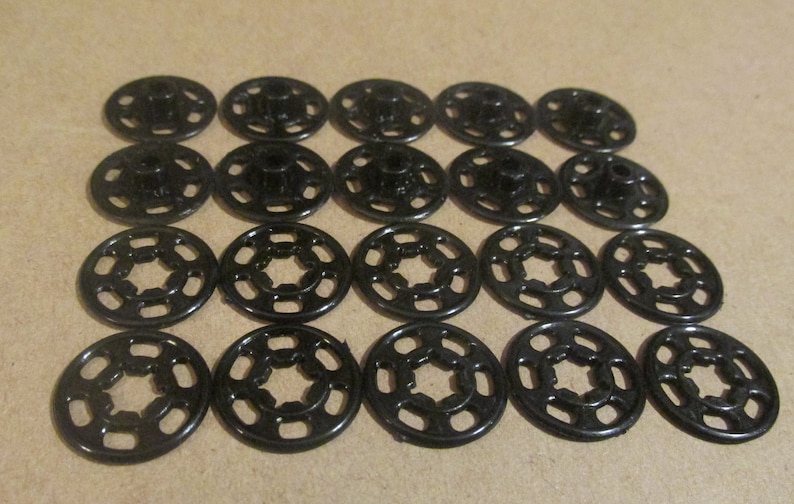 Plastic Snap Fasteners Clear Black or White 10 Sets NEW Etsy