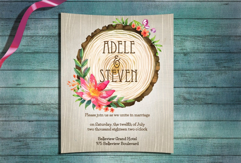 Wooden Banners watercolor clipart image 5