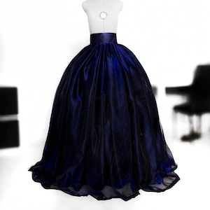 Navy Ballkleid Rock Organza Rock Abendkleid Prinzessin Kleid Königin Kleid Satin Rock Hochzeitsrock Spitzenrock Maßanfertigung