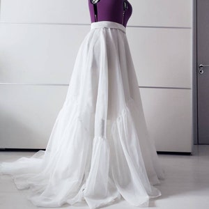 Ruffle Wedding Skirt: Flowing Bridal Gown Separate, Custom Made