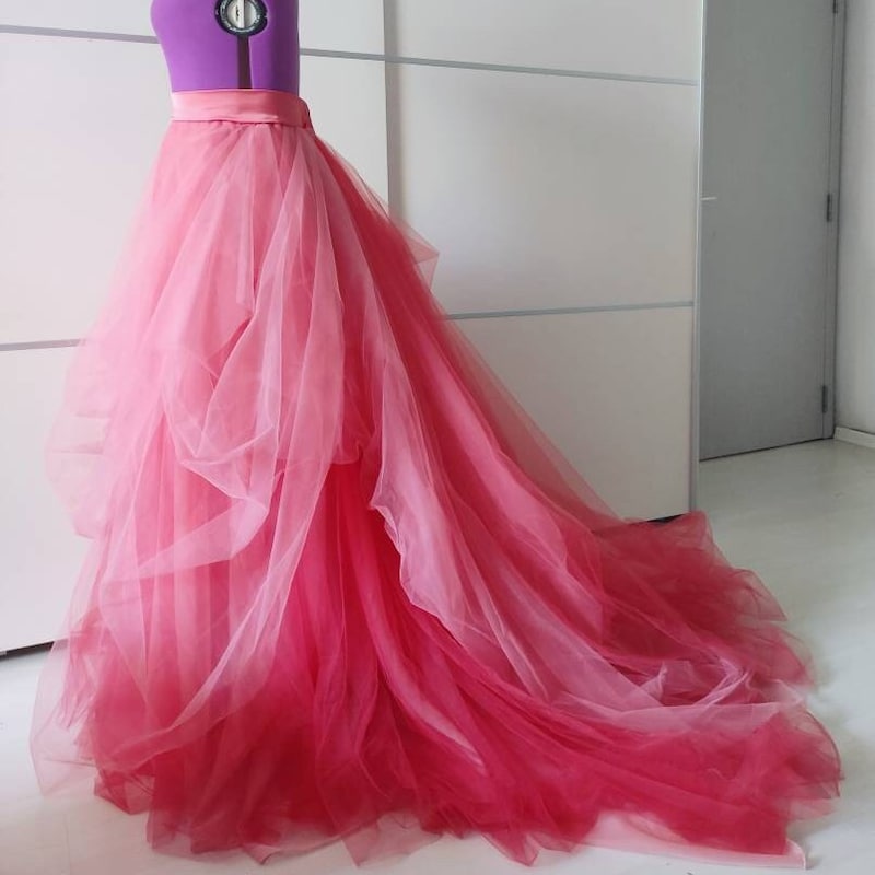 Longline tulle skirt main image 1