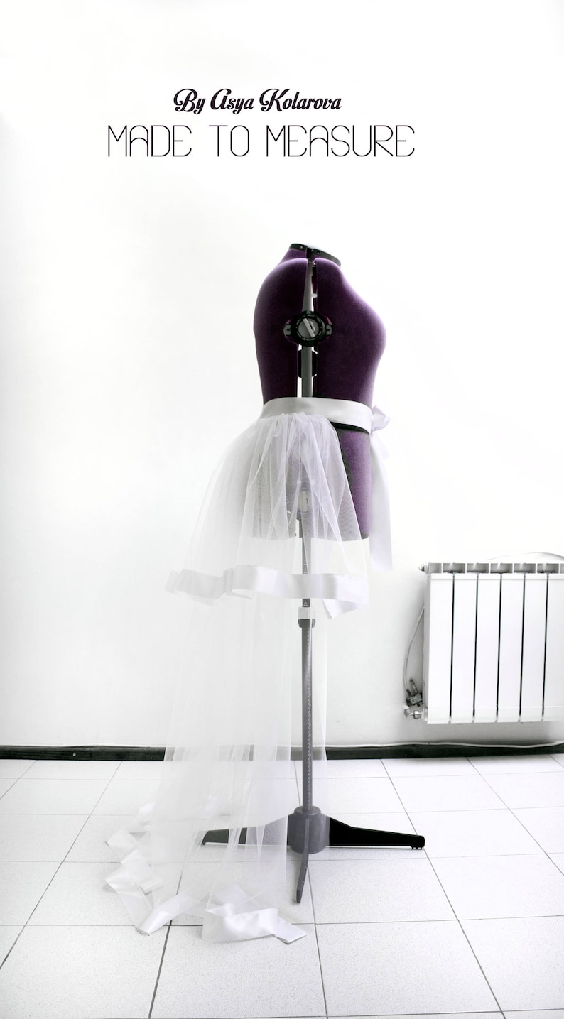 tulle skirt train